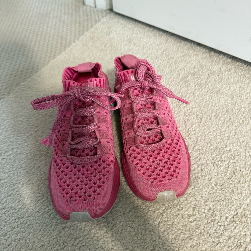 NOBULL Vibrant Pink Knit Sneakers
